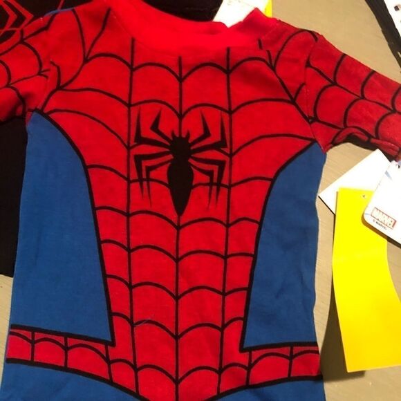 NWT Spider-Man Marvel pajama set 12 mo 2 pairs - Picture 3 of 8
